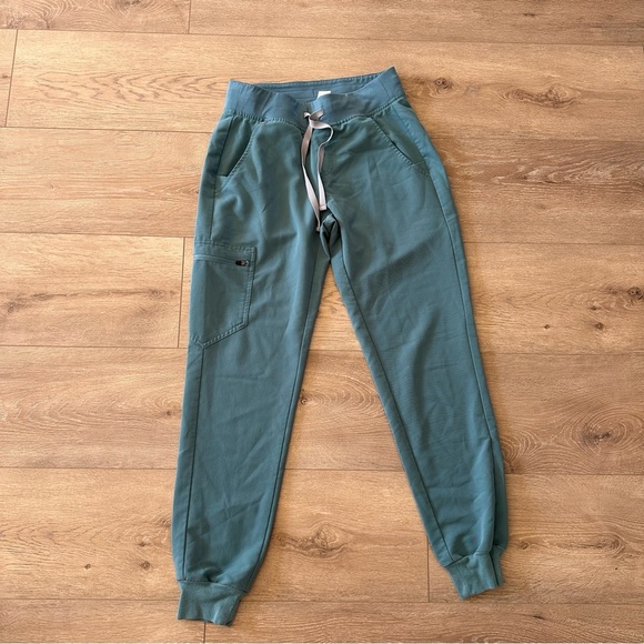 Figs Zamora Jogger Turquoise Pants Scrub XS - Picture 2 of 11